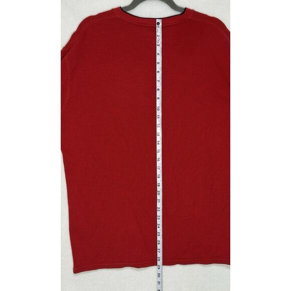 Polo Ralph Lauren Thermal Shirt 2XL Red V Neck Long Sleeve Pony Mens New EUC - Picture 7 of 8